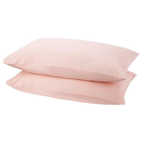 DVALA - Pillowcase, light pink, 50x80 cm