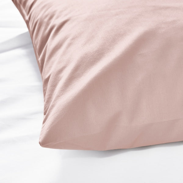 DVALA - Pillowcase, light pink, 50x80 cm