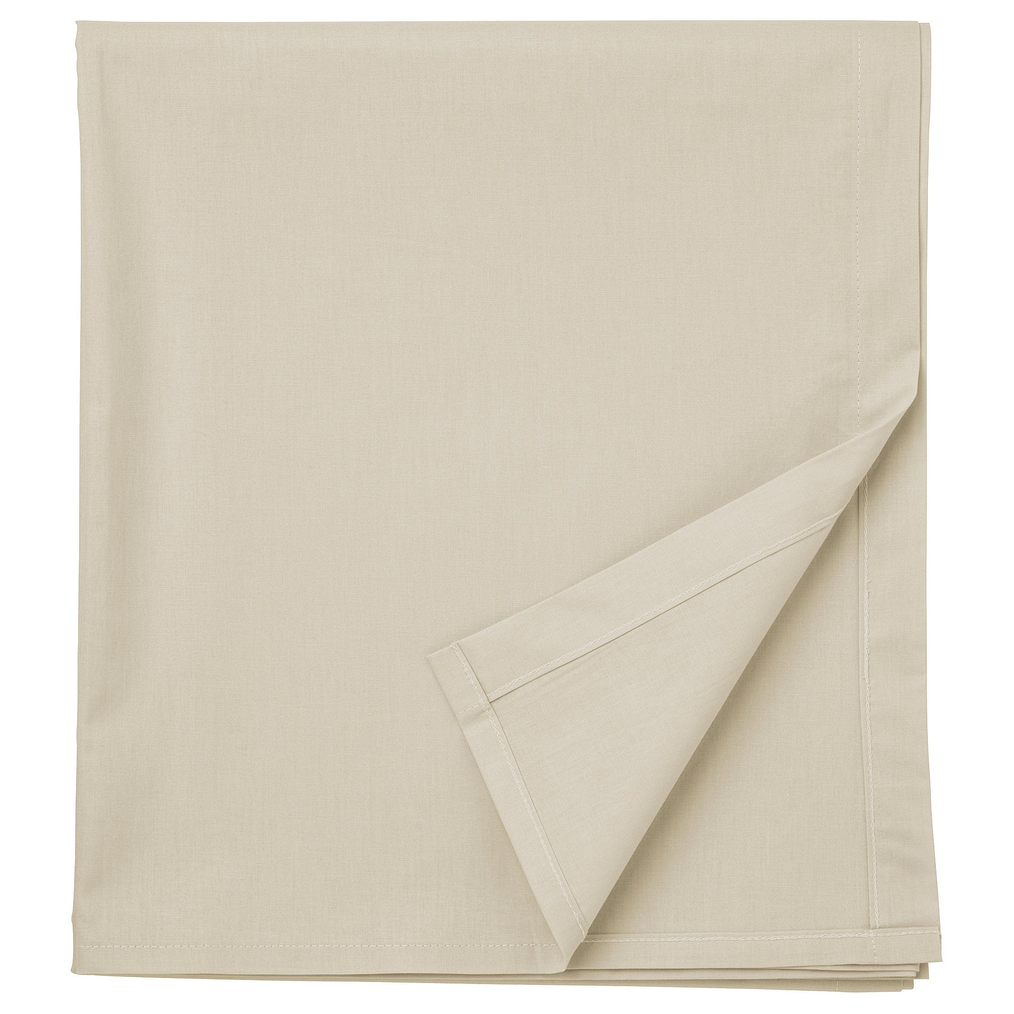 DVALA flat sheet, beige, 240x260 cm