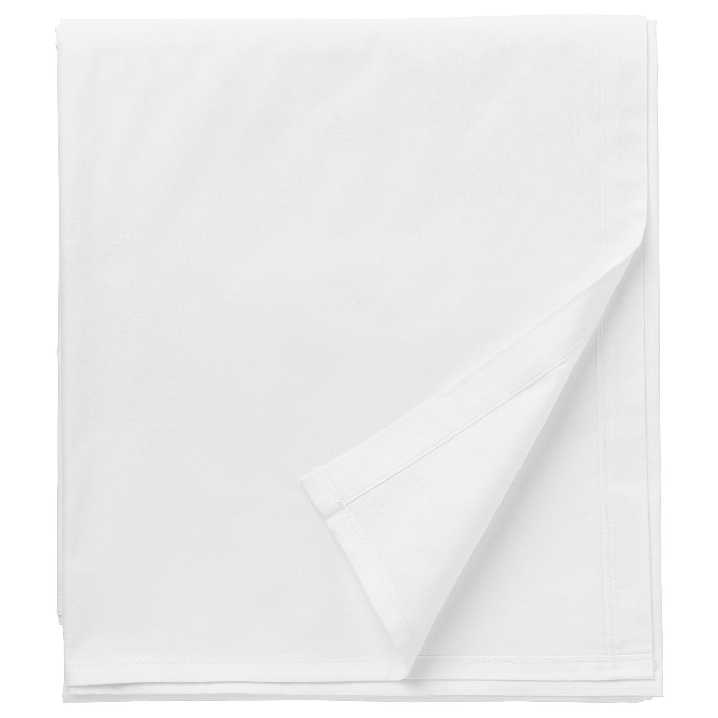 DVALA flat sheet, white, 150x260 cm