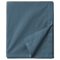 DVALA flat sheet, blue, 150x260 cm
