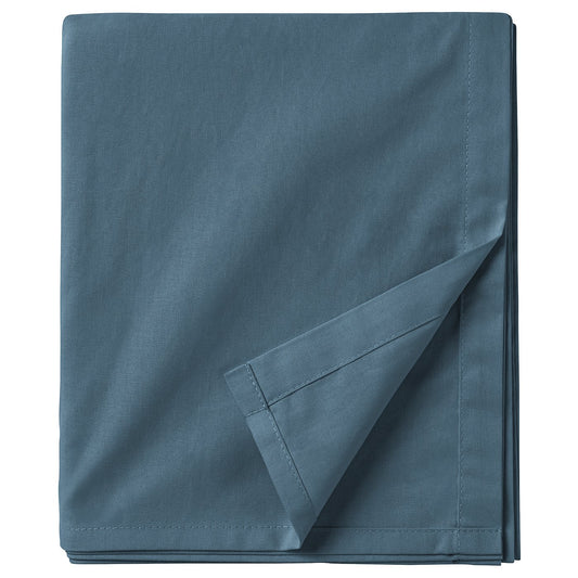 DVALA flat sheet, blue, 150x260 cm