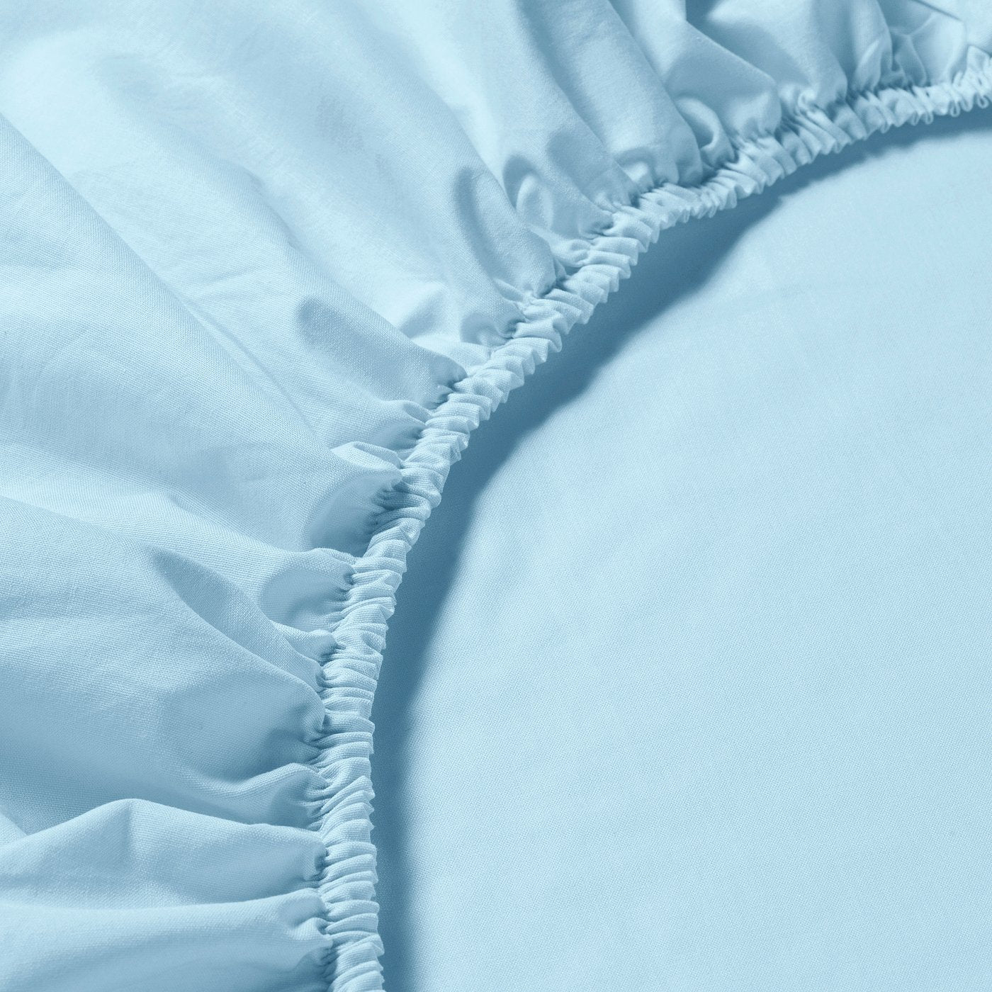 DVALA fitted sheet, light blue, 80x200 cm