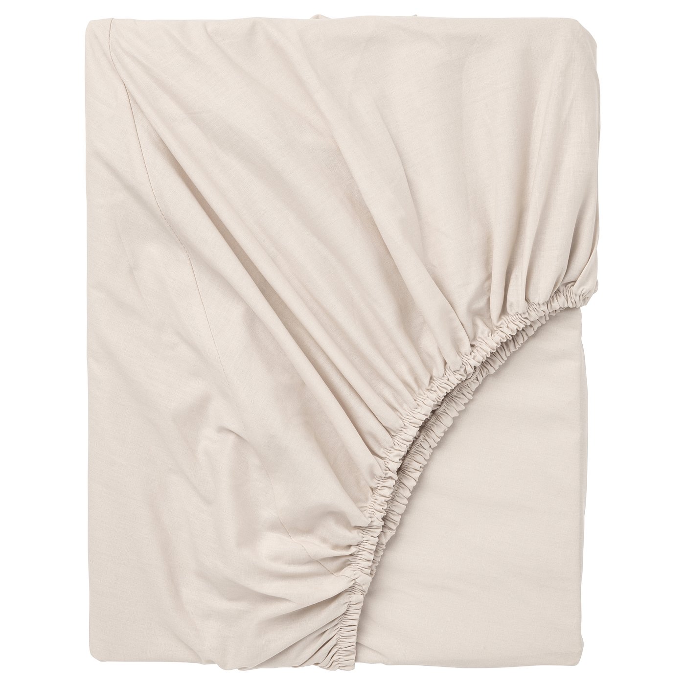 DVALA fitted sheet, beige, 200x80 cm