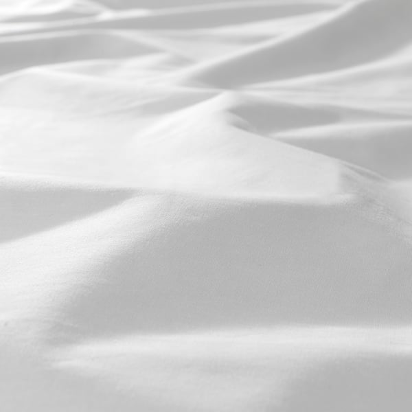 DVALA Sheet with corners - white 180x200 cm , 180x200 cm