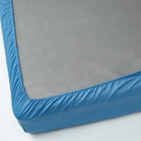 DVALA - Sheet with corners, blue,140x200 cm