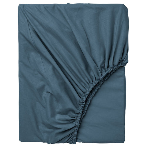 DVALA fitted sheet, blue, 80x200 cm