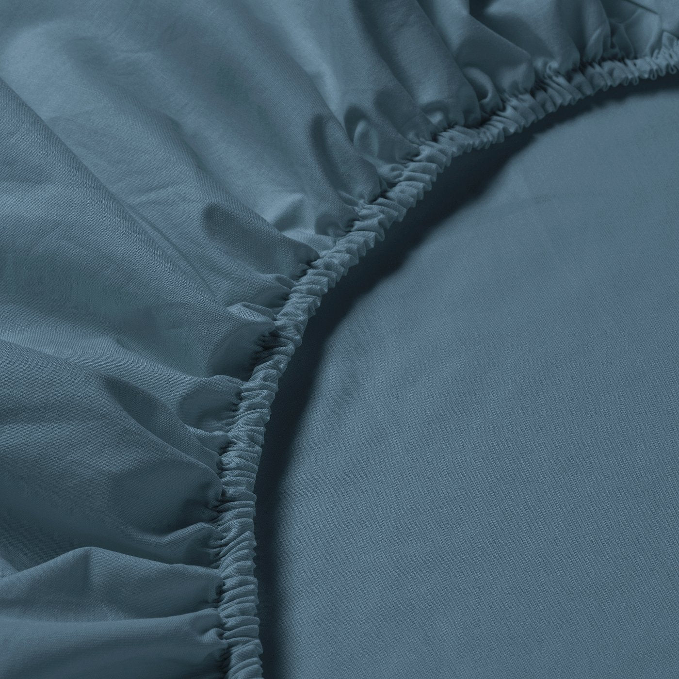 DVALA fitted sheet, blue, 80x200 cm