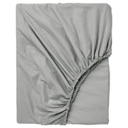 DVALA fitted sheet, grey, 80x200 cm