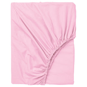 DVALA fitted sheet, pink, 200x80 cm