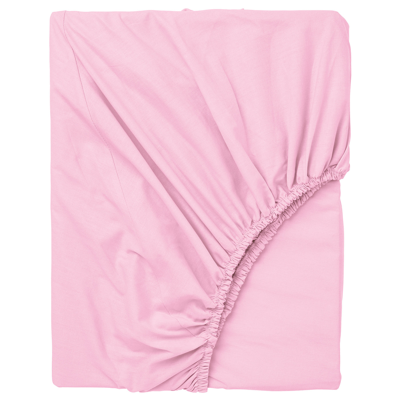 DVALA fitted sheet, pink, 180x200 cm