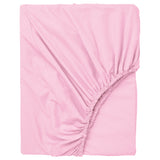 DVALA fitted sheet, pink, 180x200 cm