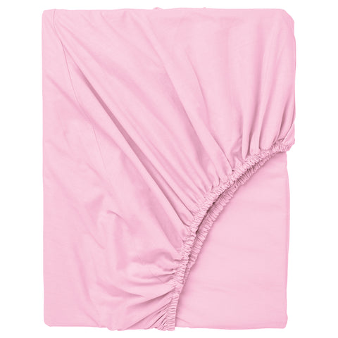 DVALA fitted sheet, pink, 200x180 cm