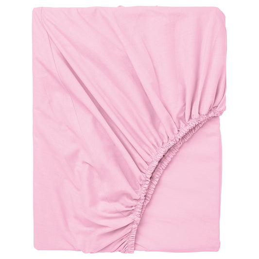 DVALA fitted sheet, pink, 200x180 cm