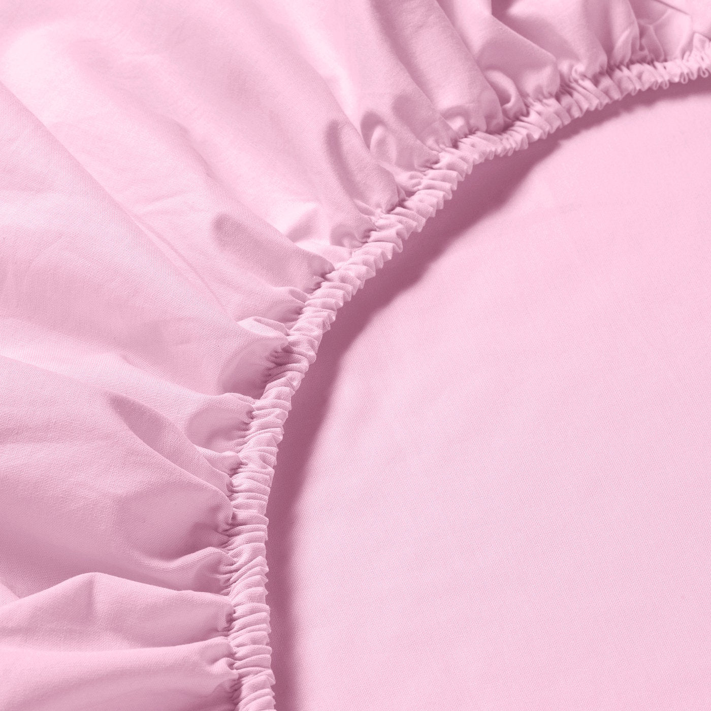 DVALA fitted sheet, pink, 160x200 cm