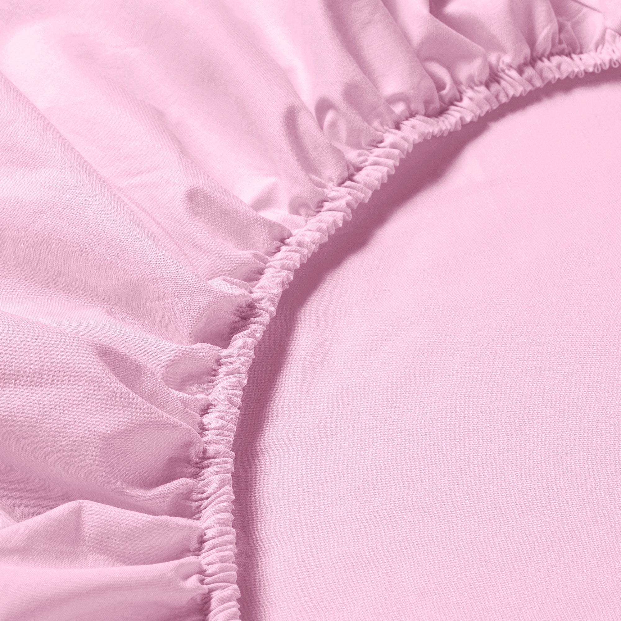 DVALA fitted sheet, pink, 180x200 cm