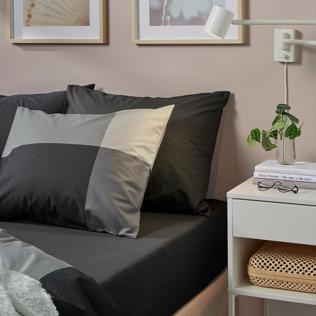 DVALA fitted sheet, 200x160 cm
