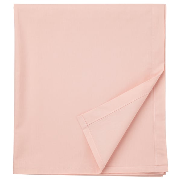 DVALA sheet, light pink, 240x260 cm
