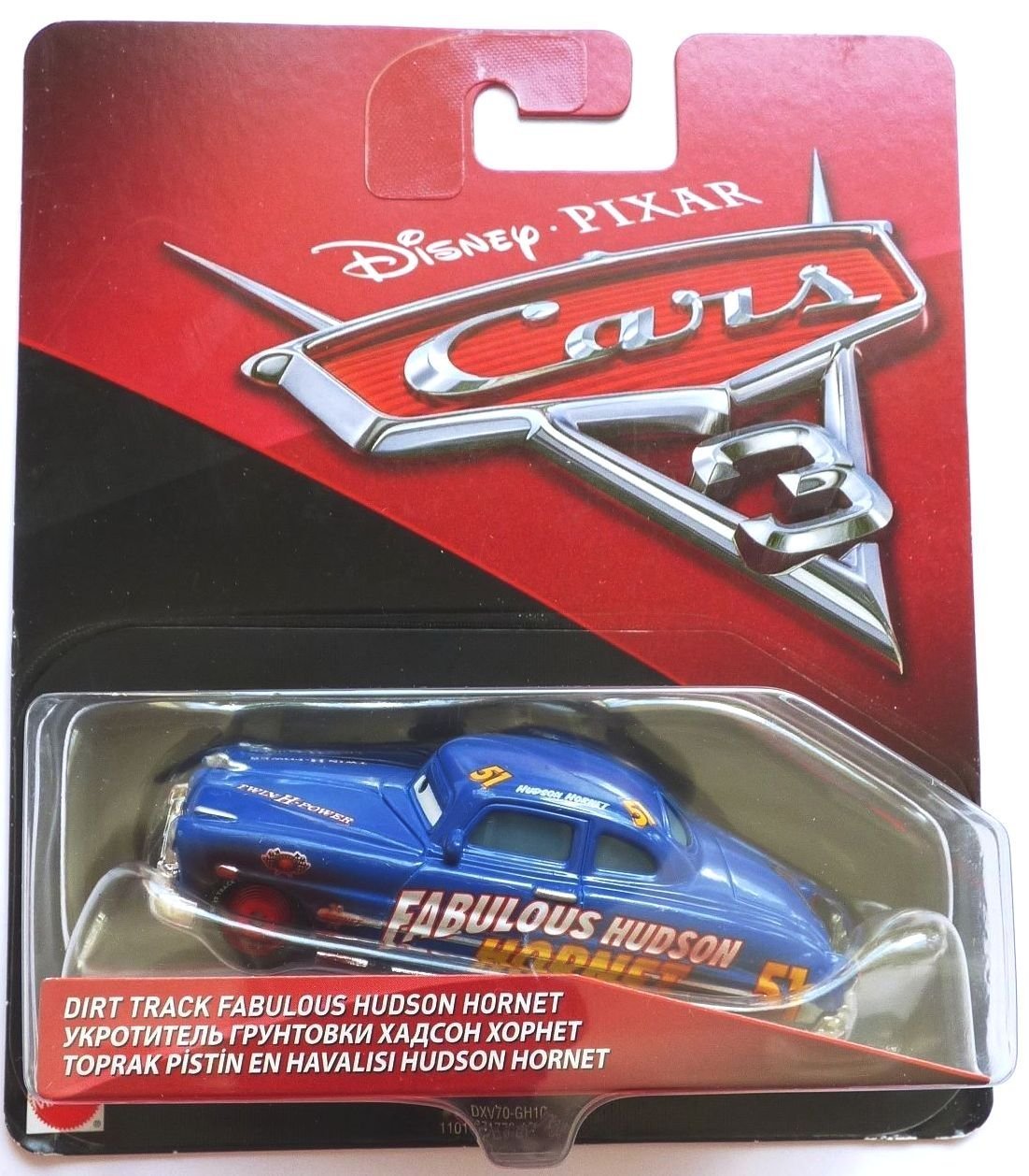 Cars 3 - 1:55 Scale Character Fabulous Hudson Hornet On Dirt Track