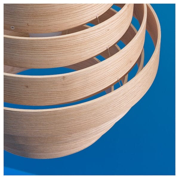 Ikea DYKARKLOCKA - Pendant lamp shade, white stained oak veneer, 40 cm
