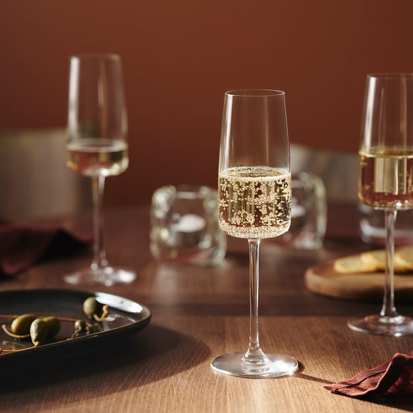 DYRGRIP - DYRGRIP Champagne glass, clear glass, 25 cl