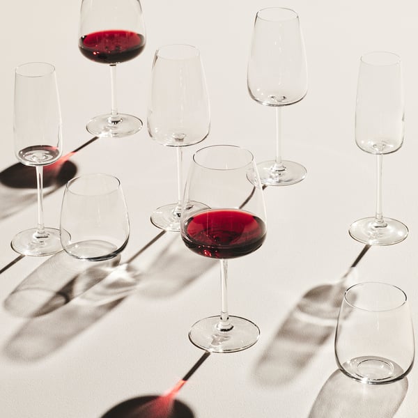 DYRGRIP white wine glass, clear glass, 42 cl