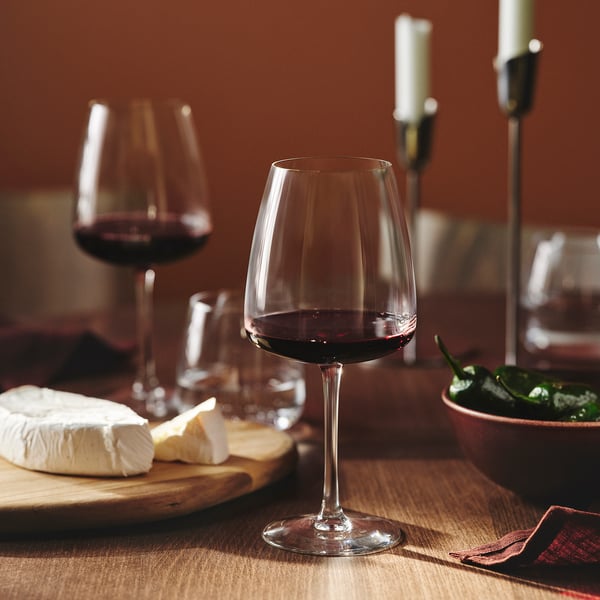 DYRGRIP - DYRGRIP Red wine glass, clear glass, 58 cl