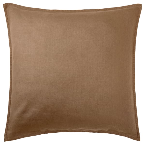 DYTÅG cushion cover, dark beige, 50x50 cm