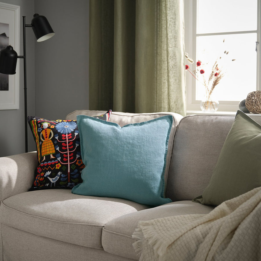 DYTÅG cushion cover, grey-blue, 50x50 cm
