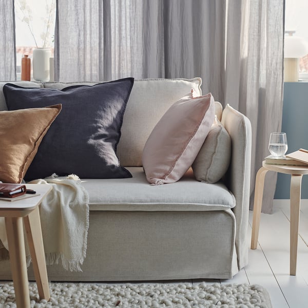 DYTÅG - DYTÅG Cushion cover, dark grey, 65x65 cm
