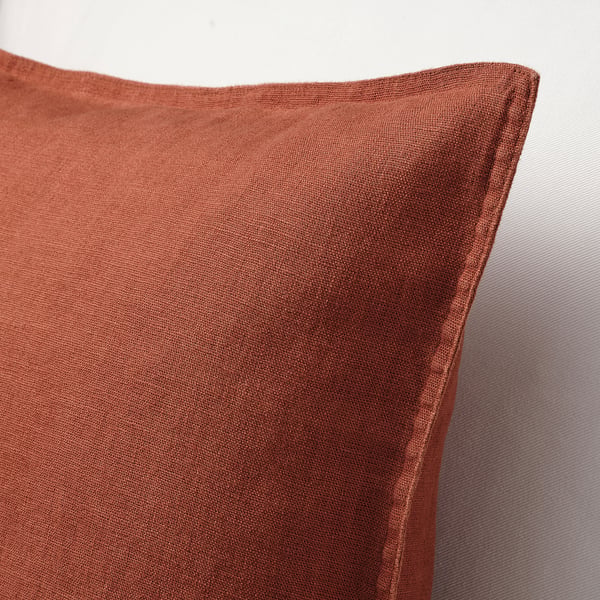 DYTÅG cushion cover, red-brown, 50x50 cm