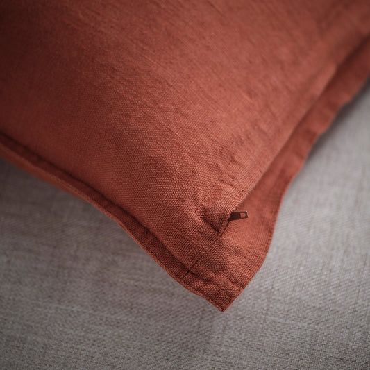 DYTÅG cushion cover, red-brown, 65x65 cm