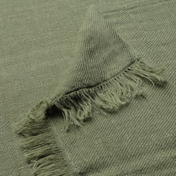 DYTÅG throw, grey-green, 130x170 cm