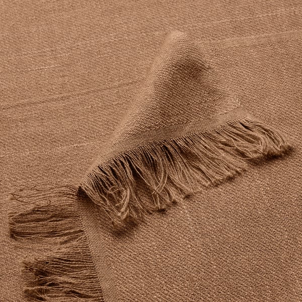 DYTÅG - DYTÅG Throw, light brown, 130x170 cm