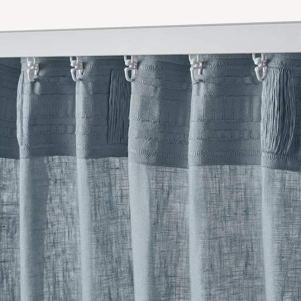 Ikea DYTÅG Curtains, 1 pair greyblue 145x300 cm , 145x300 cm
