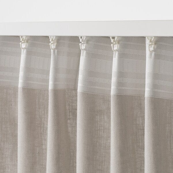 Ikea DYTÅG Curtains, 1 pair - light grey 145x300 cm