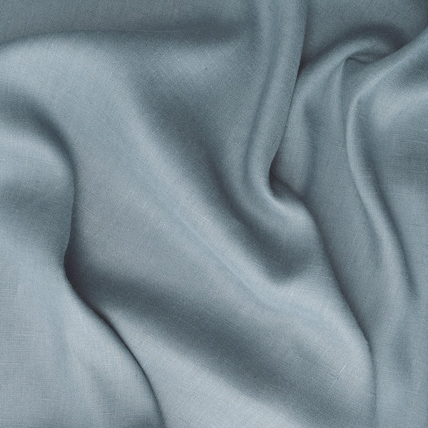 DYTÅG curtains, 1 pair, grey-blue/with heading tape, 145x300 cm