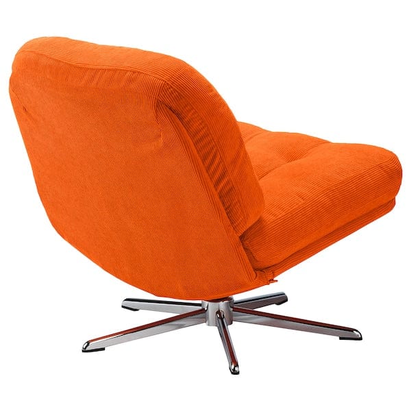 Ikea DYVLINGE - Swivel armchair, Kelinge orange