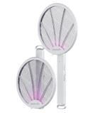 Bricocenter RACCHETTA PIEGHEVOLE ANTIZANZARE DUE IN UNO CON LUCE A LED RICARICABILE