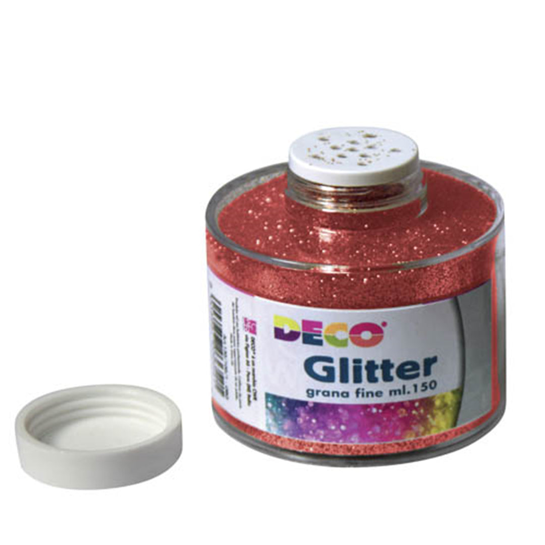 GLITTER IN 125ML RED JAR