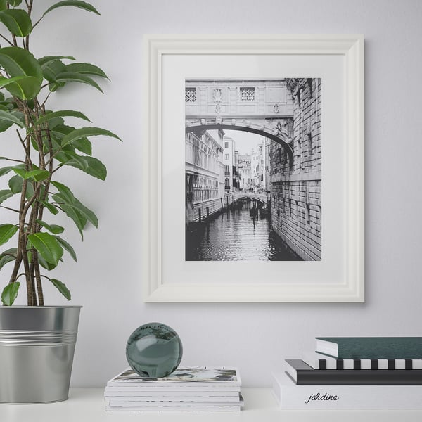 EDSBRUK frame, white, 40x50 cm