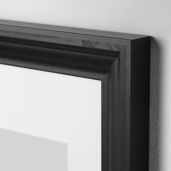EDSBRUK frame, black stained, 21x30 cm