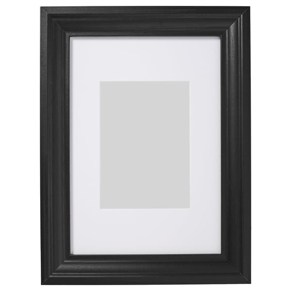 EDSBRUK frame, black stained, 21x30 cm