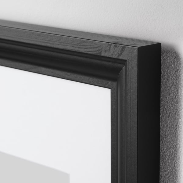 EDSBRUK frame, black stained, 30x40 cm