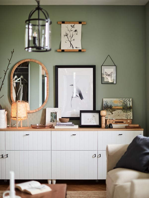 EDSBRUK frame, black stained, 50x70 cm