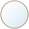 EDSGARN mirror, walnut effect, 80 cm