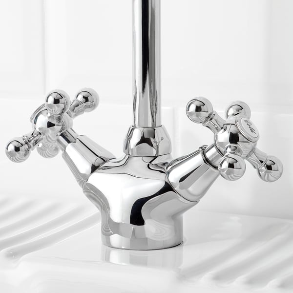 EDSVIK dual-control kitchen mixer tap, chrome-plated