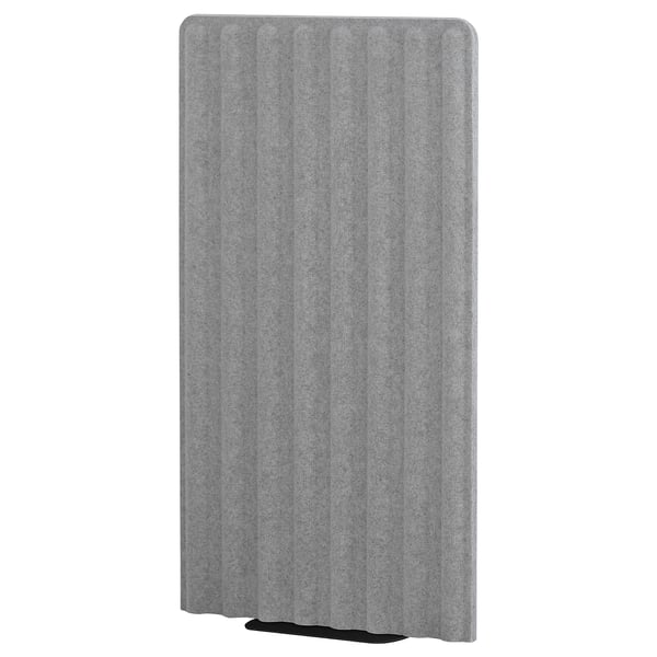 EILIF screen, freestanding, grey/black, 80x150 cm