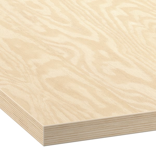 EKBACKEN worktop, plywood effect/laminate, 246x2.8 cm