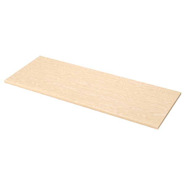 EKBACKEN - Worktop, plywood/laminate effect,186x2.8 cm